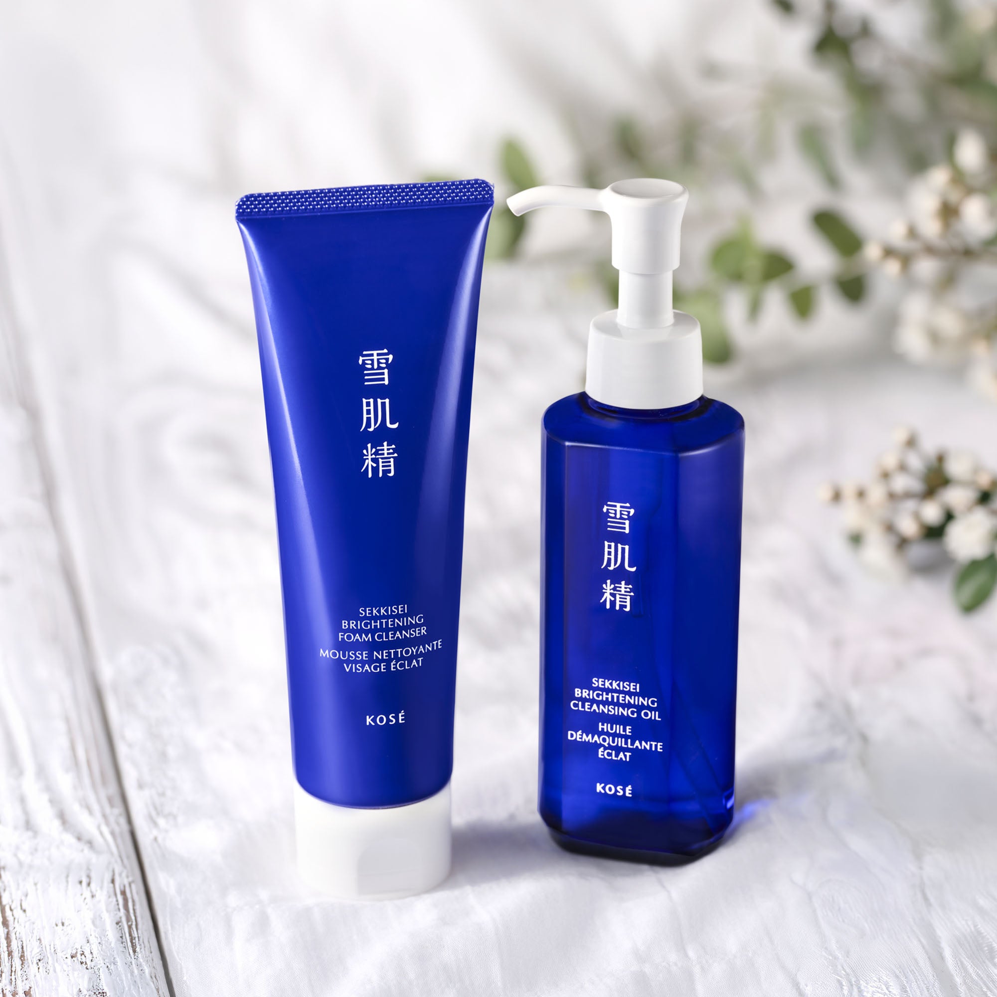 Brightening Cleansing Oil and Brightening Foam Cleanser