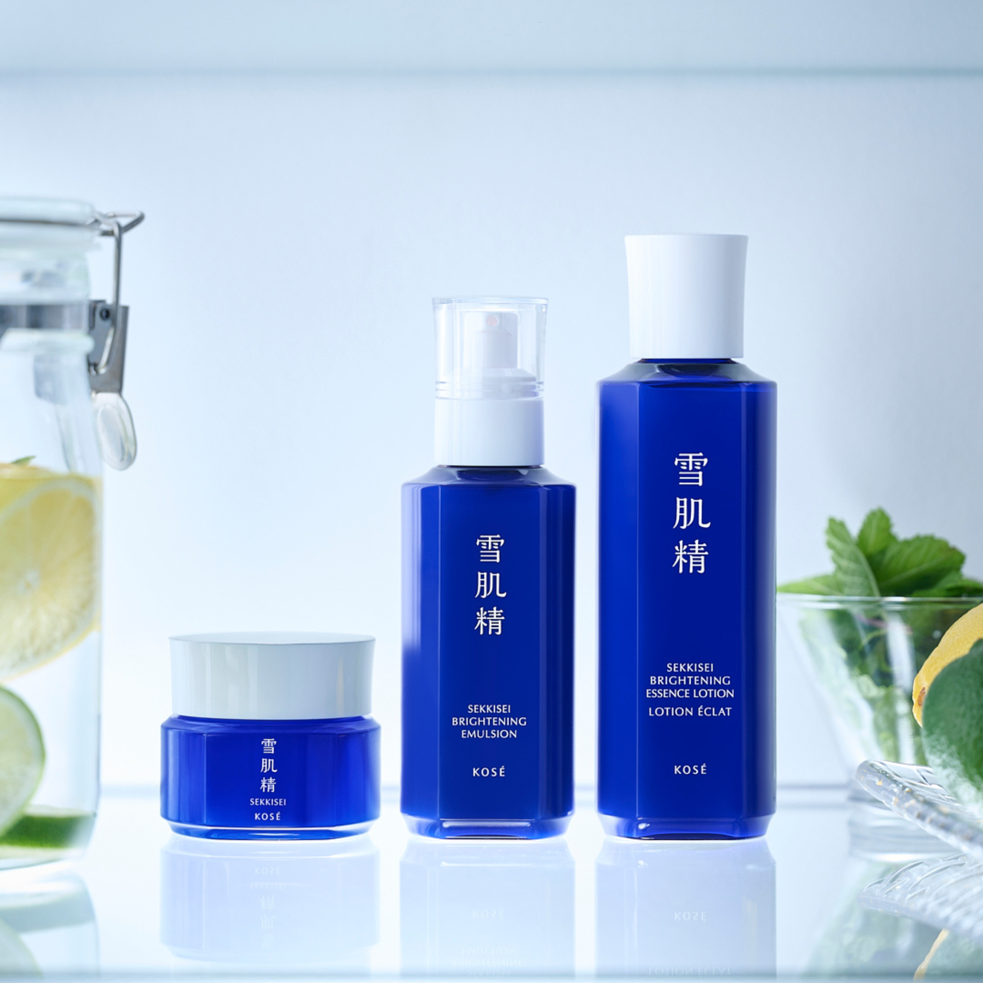 Brightening Cream, Brightening Emulsion, Brightening Essence Lotion